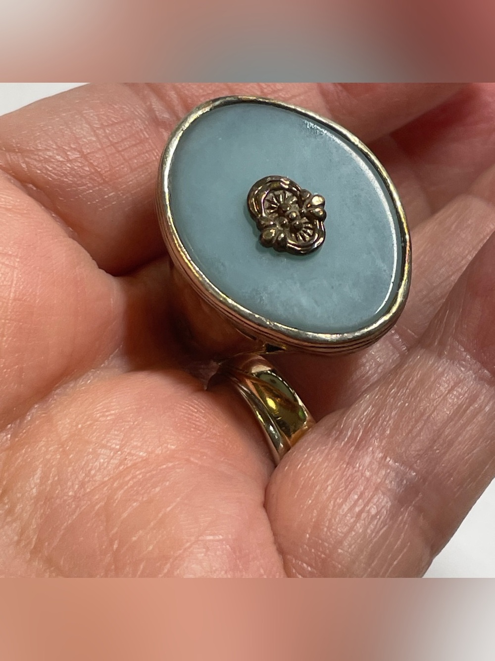 SILPADA R2358 Blue Amazonite Ring STERLING SILVER Size 7.25, 12.77g - Picture 4 of 9